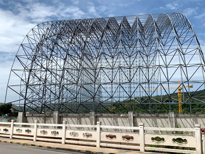 密山山寨矿储煤棚网架